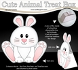 3D Cute Animal Treat Box Gift Set Mini Kit - Cute Little Dipsy Bunny