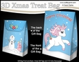 3D Christmas Gift Bag Mini Kit - Cute Little Unicorn Sparkle