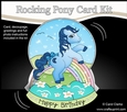 3D Shaped Rocking Card Mini Kit - Cute Little Pony Moondancer