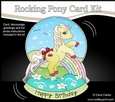 3D Shaped Rocking Card Mini Kit - Cute Little Pony Cherryade
