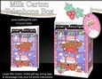 3D Christmas Phone Box Milk Carton Treat Box - Bobbin Robin