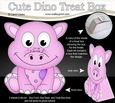 3D Cute Dino Treat Box Gift Set Mini Kit - Cute Little Denise Dino