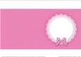 Square Pearls and Lace Card Front or Insert