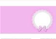 Square Pearls and Lace Card Front or Insert