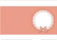 Square Pearls and Lace Card Front or Insert