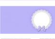 Square Pearls and Lace Card Front or Insert