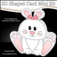 3D Shaped Card Kit - Cute Little Ipsy Bunny