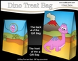 3D Gift Bag Mini Kit - Cute Little Dinosaur Sharptooth