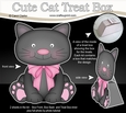 3D Cute Cat Treat Box Gift Set Mini Kit - Cute Little Cat Sooty