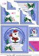 Christmas Polar Bear Snowglobe Wavy Corner Stacker