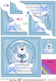 Christmas Polar Bear Snowglobe Wavy Corner Stacker