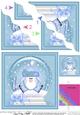 Christmas Penguin Snowglobe Wavy Corner Stacker