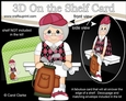 3D On the Shelf Card Kit - Old Lady Hermila plays Golf