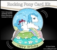 3D Shaped Rocking Card Mini Kit - Cute Little Pony Snowflake
