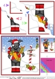 Christmas Scottie Dog is at the North Pole Wavy Corner side stacker Topper