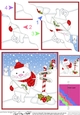 Christmas Cute Little Cat is at the North Pole Wavy Corner side stacker Topper