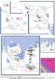 Christmas Cute Little Cat is at the North Pole Wavy Corner side stacker Topper