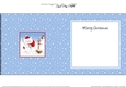 Christmas Cute Little Cat is at the North Pole insert square landscape