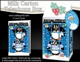 3D Christmas Phone Box Milk Carton Treat Box - Pip Penguin
