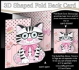 3D Shaped No-Hole Fold Back Mini Kit - Cute Little Cat Sammy