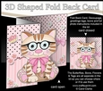 3D Shaped No-Hole Fold Back Mini Kit - Cute Little Cat Sydney