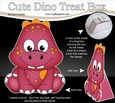 3D Cute Dino Treat Box Gift Set Mini Kit - Cute Little Damen Dino
