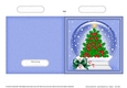 Christmas Snowglobe Quick Cut & Fold Card - Holly Tree