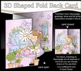3D Shaped No-Hole Fold Back Mini Kit -  Country Cottage Girlz Liz has a Pretty Flower