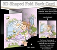3D Shaped No-Hole Fold Back Mini Kit -  Country Cottage Girlz Liz has a Pretty Flower