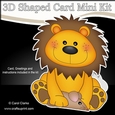 3D Shaped Card Kit - Cute Little Lion Lloyd