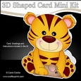 3D Shaped Card  Kit - Cute Little Tiger Tinker