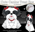 3D Cute Canine Treat Box Gift Set Mini Kit - Little Shih Tzu Dog Daisy