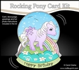 3D Shaped Rocking Card Mini Kit - Cute Little Pony Violet