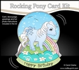 3D Shaped Rocking Card Mini Kit - Cute Little Pony Icicle