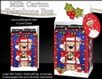 3D Christmas Phone Box Milk Carton Treat Box - Livvy Bear