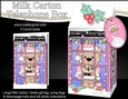 3D Christmas Phone Box Milk Carton Treat Box - Livvy Bear