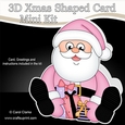 3D Shaped Christmas Card Kit - Santa has Xmas Presents