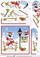 Christmas Spotty Dog is at the North Pole Fan Pyramage Topper
