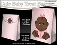 3D Gift Bag Mini Kit - Cute Little Ethnic Baby Girl Ronna