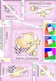 Cute Hunney Bear Rosie has a Christmas Star - Twisted Spiral Side Stacker