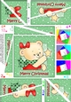 Cute Hunney Bear Rosie has a Christmas Star - Twisted Spiral Side Stacker