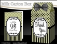 3D Spots & Stripes Milk Carton Treat Box Mini Kit