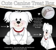 3D Cute Canine Treat Box Gift Set Mini Kit - Little Bichon Frise Dog Maxie