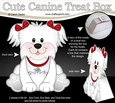 3D Cute Canine Treat Box Gift Set Mini Kit - Little Bichon Frise Dog ZuZu