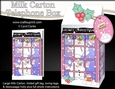 3D Christmas Phone Box Milk Carton Treat Box - Snowball Sam