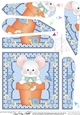 Flower Pot Friends Cute Little Mouse Fan Pyramage Topper