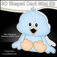 3D Shaped Card Kit - Cute Little Chick Chirp