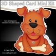 3D Shaped Card Kit - Little Dog Rusty