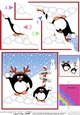 Christmas Penguins are at the North Pole Wavy Corner side stacker Topper