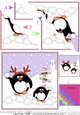 Christmas Penguins are at the North Pole Wavy Corner side stacker Topper